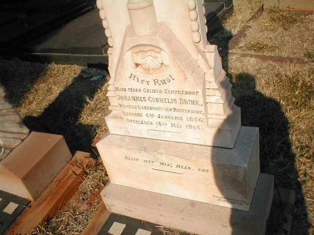 BRINK Johannes Cornelis 1856-1914