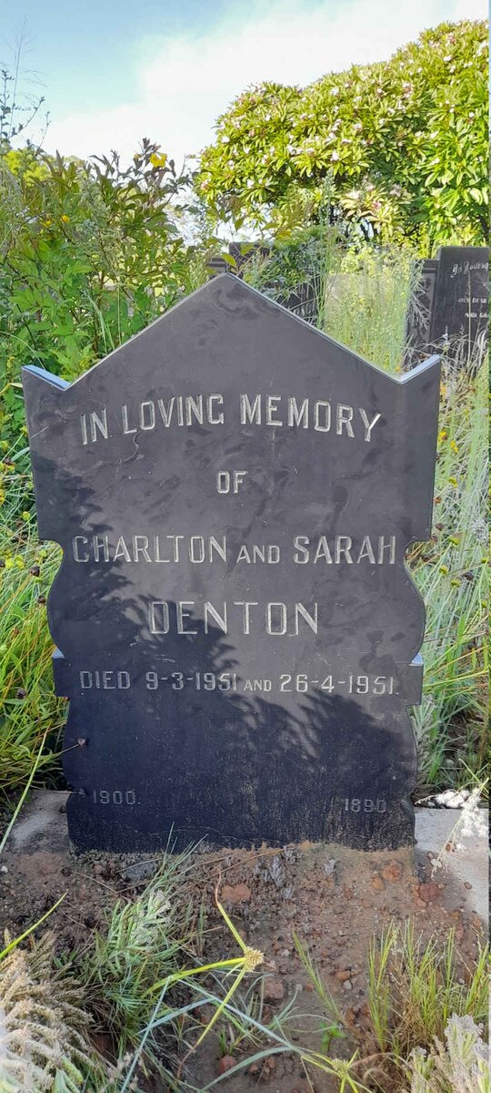 DENTON Charlton -1951 &amp; Sarah -1951