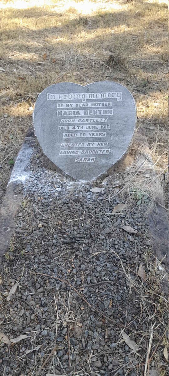 DENTON Maria nee BARTLETT -1916