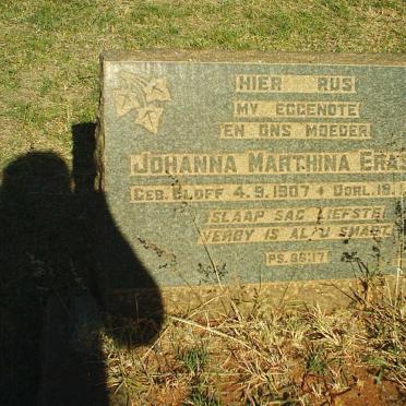 ERASMUS Johanna Marthina nee ELOFF 1907-1944