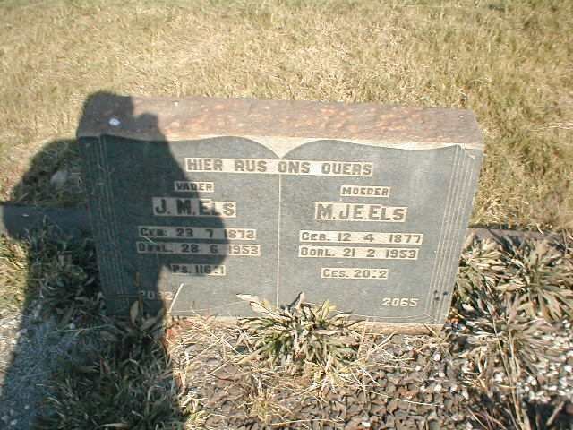 ELS J.M. 1873-1953 &amp; M.JE. 1877-1953