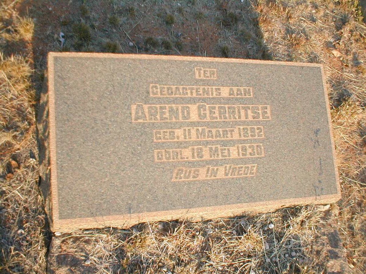 GERRITSE Arend 1892-1930