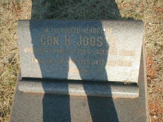JOOSTE C.H. 1897-1955