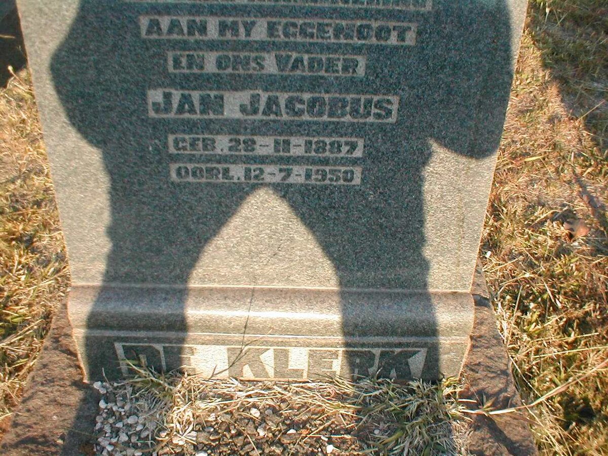 KLERK Jan Jacobus, de 1887-1950