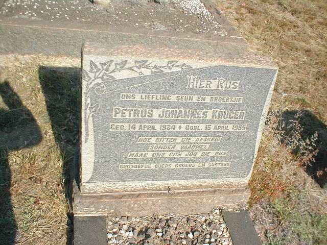 KRUGER Petrus Johannes 1934-1955