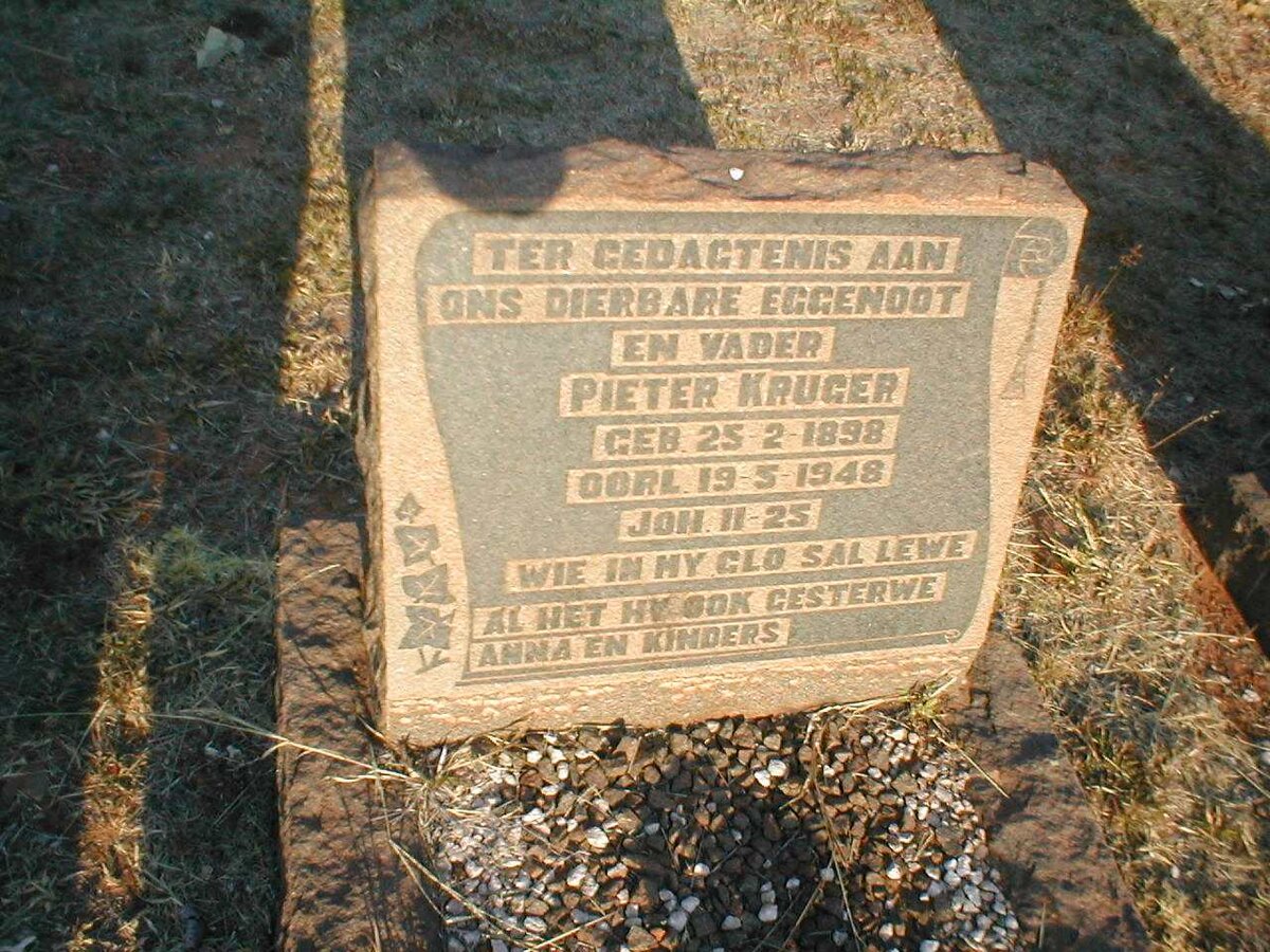 KRUGER Pieter 1898-1948