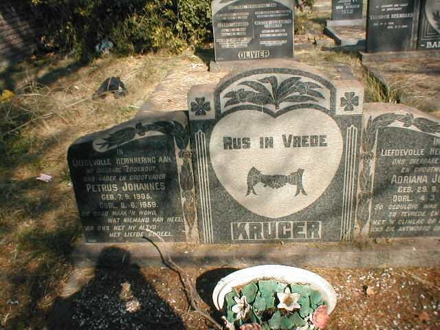 KRUGER Petrus Johannes 1905-1959