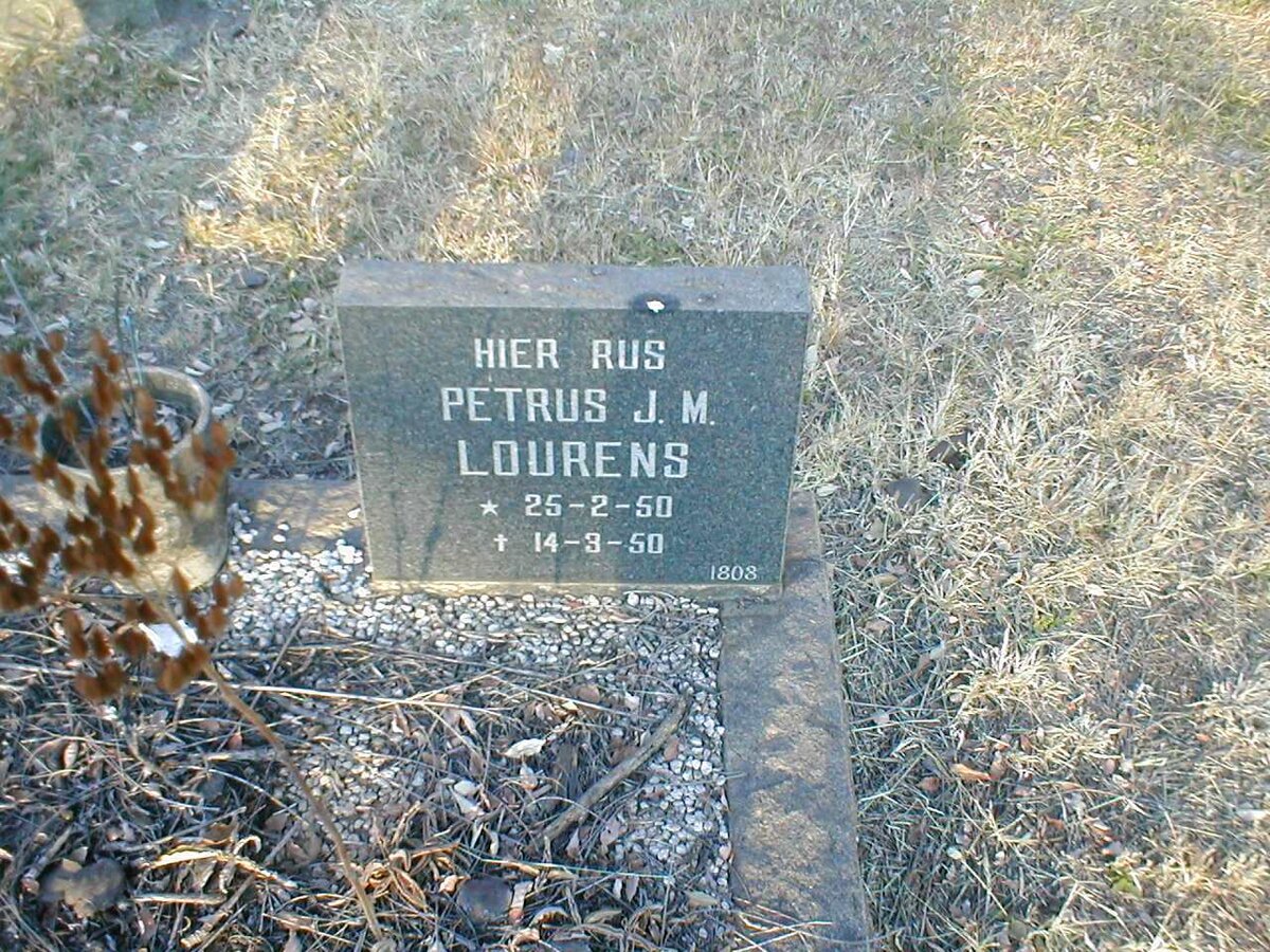 LOURENS Petrus J.M. 1950-1950