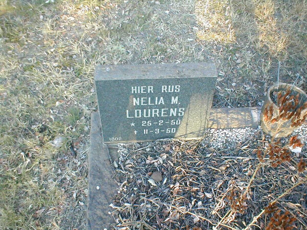 LOURENS Nelia M. 1950-1950