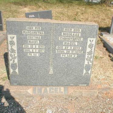 NAGEL Nicolaas Christoffel 1873-1950 &amp; Margarietha Gertina 1878-1957