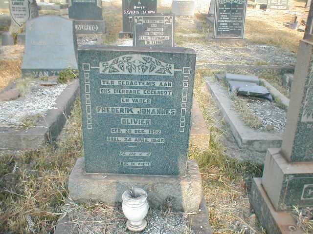 OLIVIER Frederik Johannes 1892-1946
