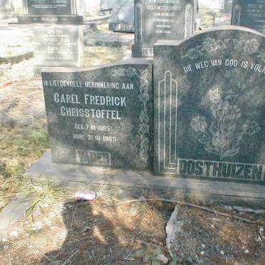 OOSTHUIZEN Carel Fredrick Chrisstoffel 1885-1965 &amp; Susanna Sophia COMBRINCK 1897-1952