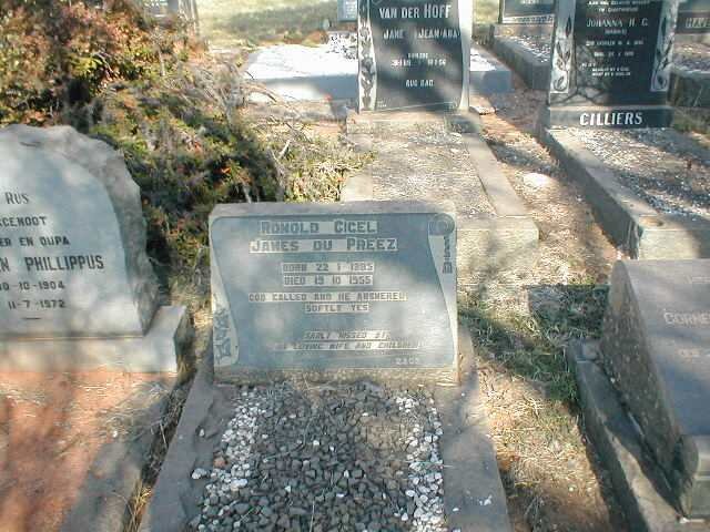 PREEZ Ronald Cicel James, du 1885-1955