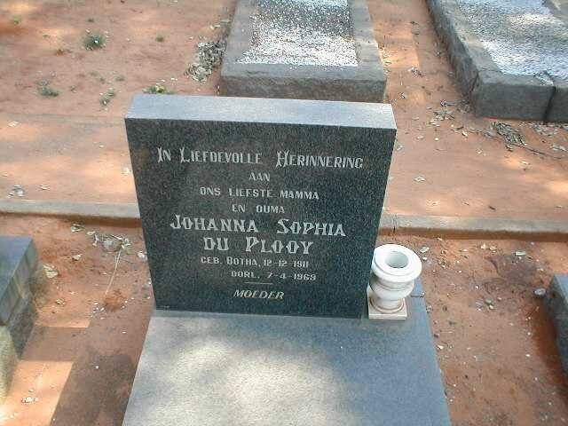 PLOOY Johanna Sophia, du nee BOTHA 1911-1969