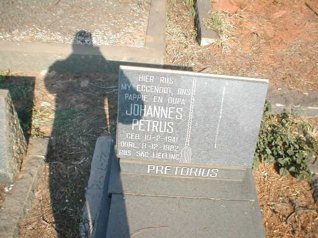 PRETORIUS Johannes Petrus 1941-1982