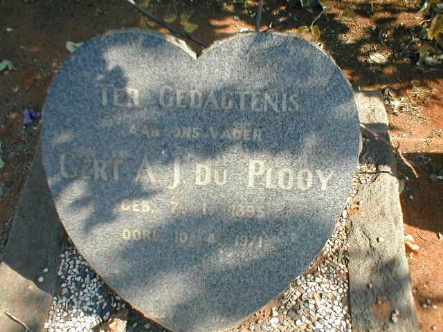 PLOOY Gert A.J., du 1895-1971