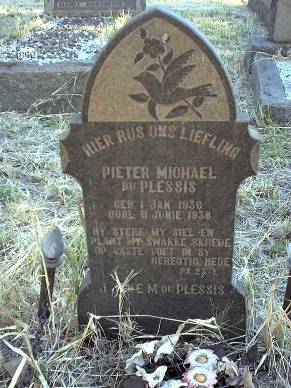 PLESSIS Pieter Michael, du 1936-1938