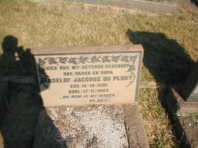 PLOOY Roelof Jacobus, du 1891-1952