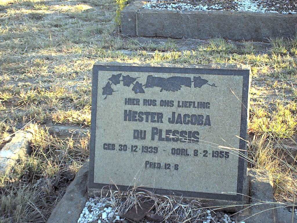 PLESSIS Hester Jacoba, du 1939-1955