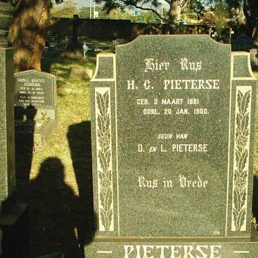PIETERSE H.C. 1881-1900