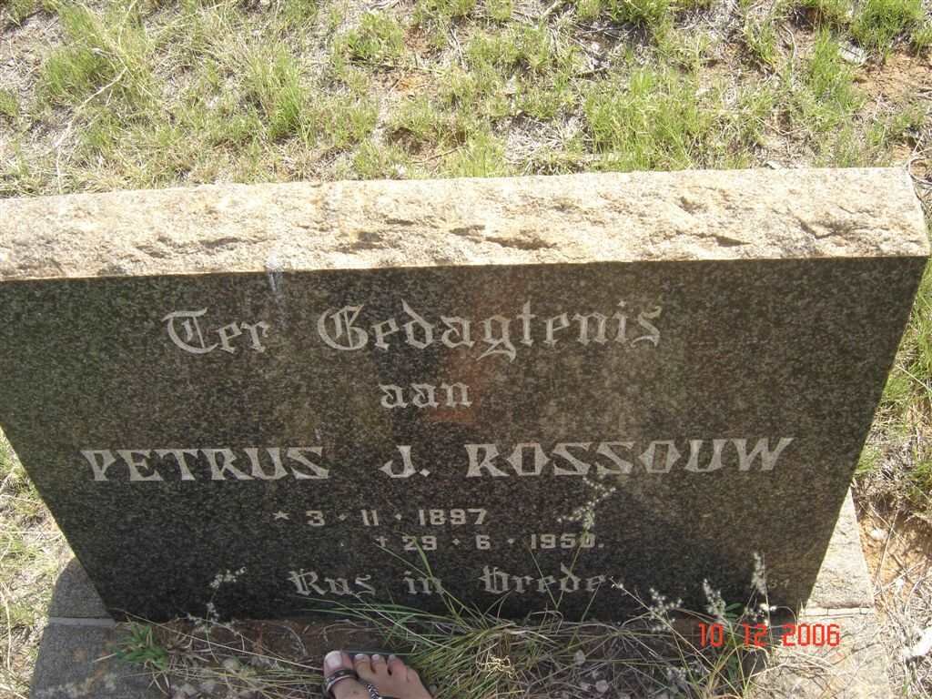 ROSSOUW Petrus J. 1897-1950