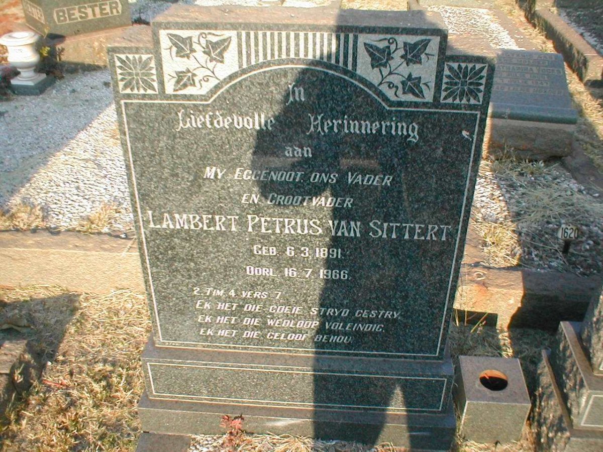 SITTERT Lambert Petrus, van 1891-1966