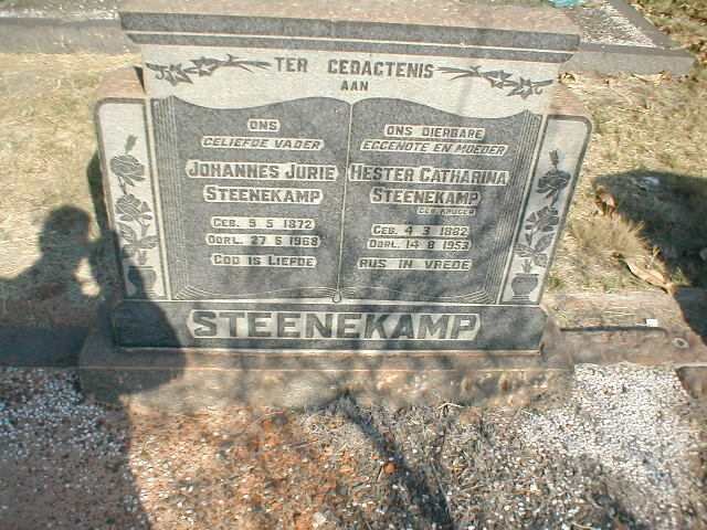 STEENEKAMP Johannes Jurie 1872-1968 &amp; Hester Catharina KRUGER 1882-1953