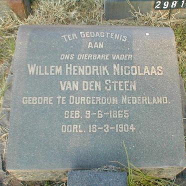 STEEN Willem Hendrik Nicolaas, van den 1865-1904