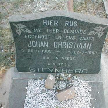 STEYNBERG Johan Christiaan 1903-1983