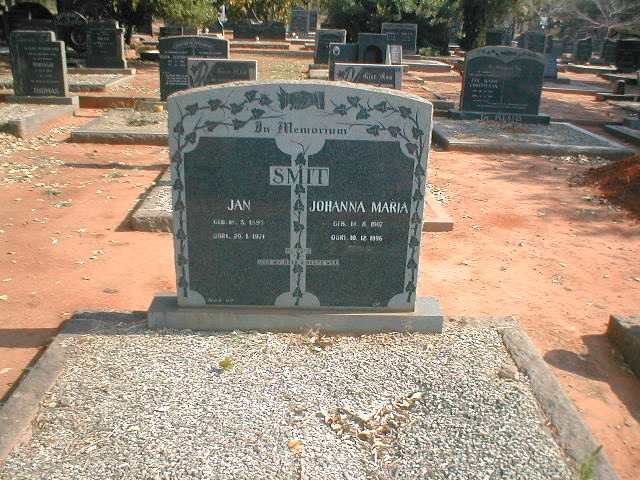 SMIT Jan 1895-1971 &amp; Johanna Maria 1907-1996