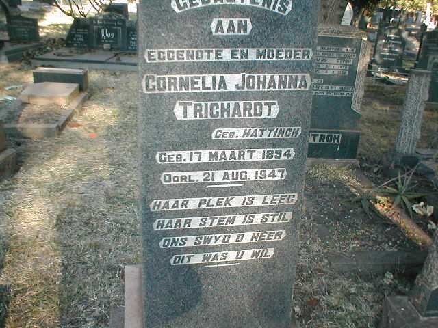 TRICHARDT Cornelia Johanna nee HATTINGH 1894-1947