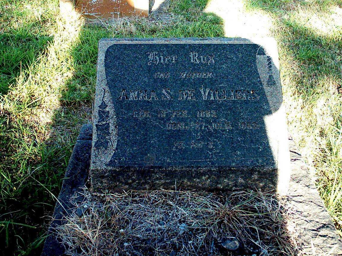 VILLIERS Anna S., de ??-??