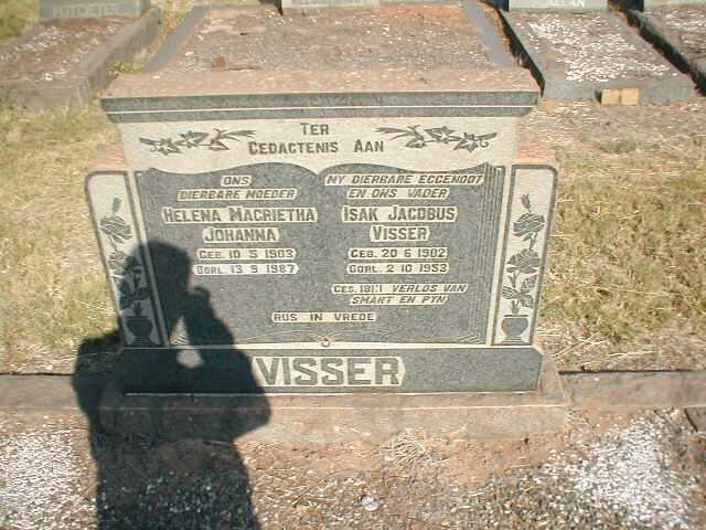 VISSER Isak Jacobus 1902-1953 &amp; Helena Magrietha Johanna 1903-1987