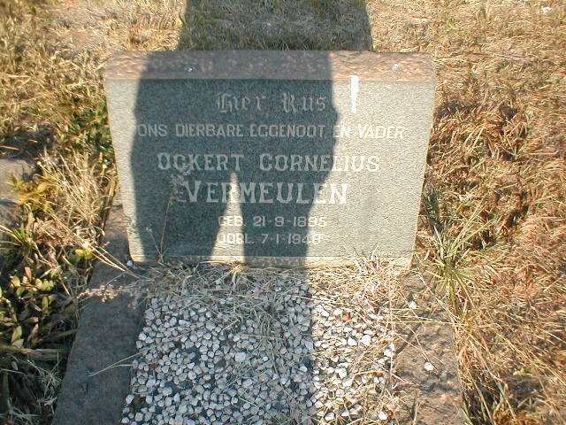 VERMEULEN Ockert Cornelius 1885-1948