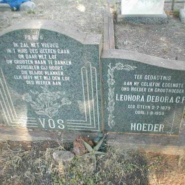 VOS Petrus Johannes 1872-1961 &amp; Leonora Debora C.F. STEYN 1879-1959