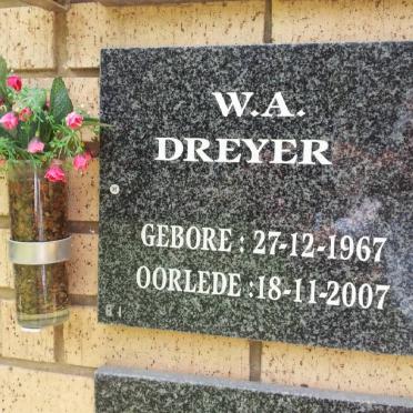 DREYER W.A. 1967-2007