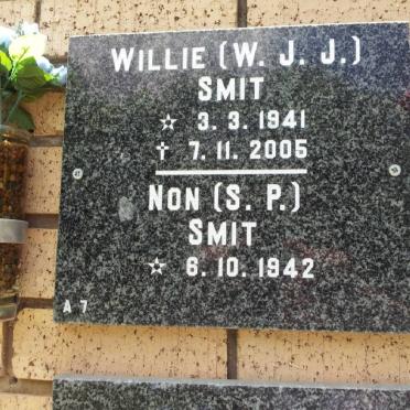 SMIT W.J.J. 1941-2005 &amp; S.P. 1942-