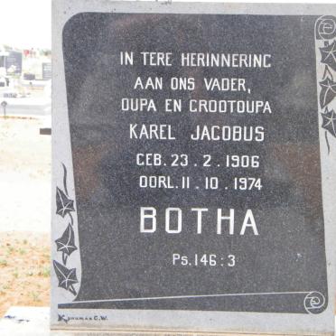 BOTHA Karel Jacobus 1906-1974