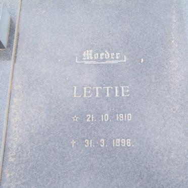 BRITZ Willie 1905-1997 &amp; Lettie 1910-1996