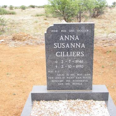 CILLIERS Anna Susanna 1946-1990