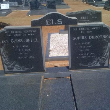 ELS Jan Christoffel 1897-1972 &amp; Sophia Dorothea 1903-1986