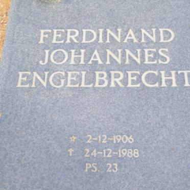 ENGELBRECHT Ferdinand Johannes 1906-1988