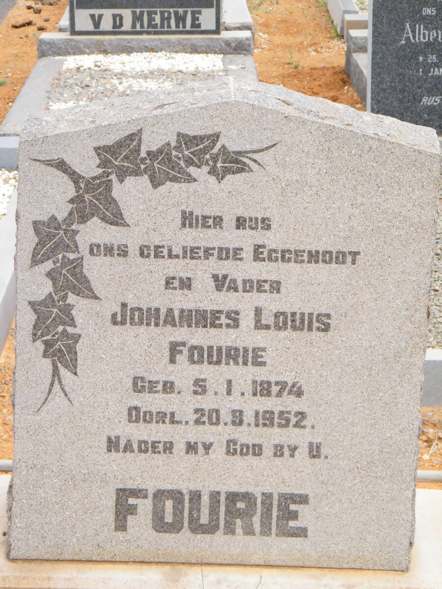 FOURIE Johannes Louis 1874-1952