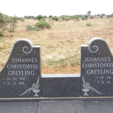 GREYLING Johannes Christoffel 1935-1981 :: GREYLING Johannes Christoffel 1967-1981