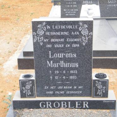GROBLER Lourens Marthinus 1933-1993