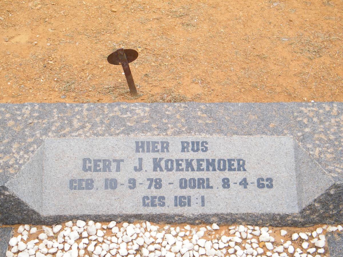 KOEKEMOER Gert J. 1978-1963