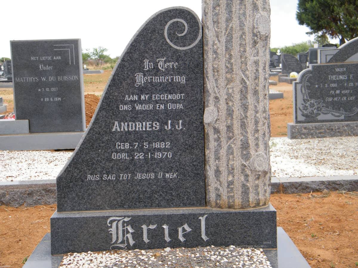 KRIEL Andries J.J. 1882-1970