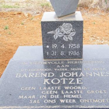 KOTZE Barend Johannes 1958-1986