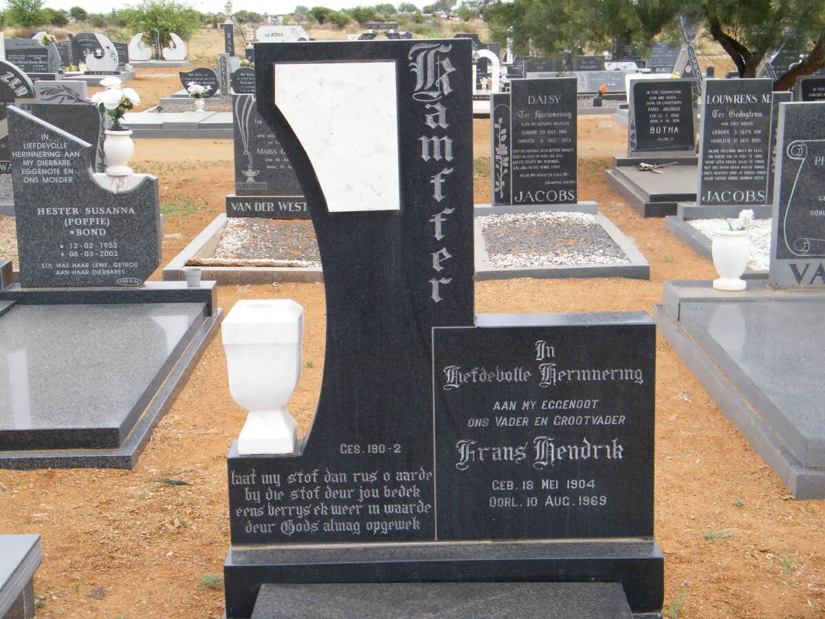 KAMFFER Frans Hendrik 1904-1969