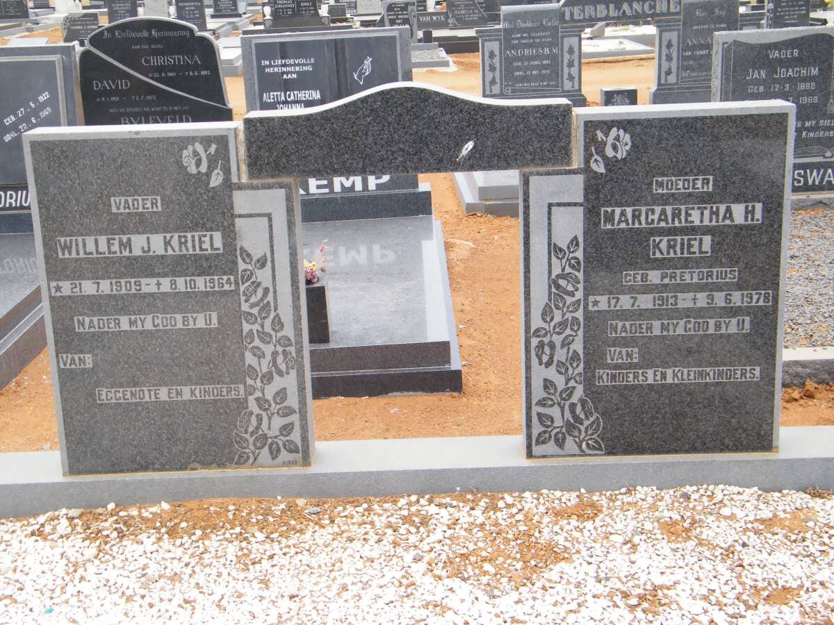 KRIEL Willem J. 1905-1964 &amp; Margaretha H. PRETORIUS 1913-1978